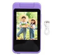 Caméra Vidéo Numérique pour Enfants 1080P 48 MP, Écran Tactile IPS de 2,8 Pouces, Lecteur MP3, Caméra Digitale pour Enfants avec Filtres et Autocollants, Jouet Éducatif pour Tout - (Violette)