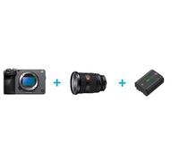Caméra vidéo plein format Sony Alpha FX3 nu anthracite + Objectif hybride Sony FE 24-70mm f/2.8 GM II noir + Batterie Sony NP-FZ100 pour ZV-E1, A7RV, FX30, A7IV, FX3, A7C, A7III, A7SIII, A9II