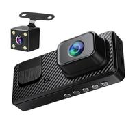 Caméra Vidéo pour Voiture, Enregistreur De Conduite 3 Canaux, Enregistreur d'image De Recul avec Wi-FI Vision Infrarouge 1080P pour Arrière Angle Mort Camion