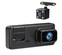 Caméra Vidéo pour Voiture | Enregistreur de Conduite 3 Canaux | Vision Infrarouge WiFi 1080P Moniteur d'image de Recul pour Angle Mort Camion Taxi Camping-Car