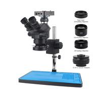 Caméra vidéo USB 48MP 2K 60FPS Laboratoire Industriel Simul Focal Grossissement Zoom continu 7X 50X Microscope trinoculaire stéréo(4K Standard Bracket)