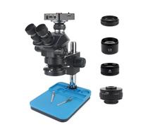 Caméra vidéo USB 48MP 2K 60FPS Laboratoire Industriel Simul Focal Grossissement Zoom continu 7X 50X Microscope trinoculaire stéréo(4K Small Bracket)