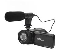 Caméra Vidéo Vlogging Camera Recorder, FHD 1080P 16.0MP 2,4 Pouces Écran de Rotation à 270 Degrés, Caméscope à Zoom Numérique 16X avec Microphone