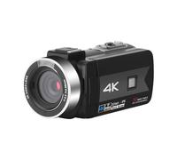 Caméra vidéo Zoom 4K Caméscope pour Youtube Diffusion en Direct Vision Nocturne IR Enregistreur vidéo HD DV Appareil Photo Numérique WiFi APP Controle Stabilisation d'image 5 Axes Anti-Secousse,Gris a