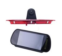 Caméra Vision Arrière Caméra recul avec feu Stop à LED pour Ford pour Transit 2015-2020 + écran 7 Pouces Vision Nocturne Lignes Guidage infrarouges Capteur Stationnement(with Monitor)