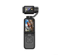 Caméra Vlog 4K Portable Lentille Pivotante 180°(Black) | Résolution 4K ultra nette, lentille pivotante 180°, idéale pour vlogs et selfies, design compact ABS