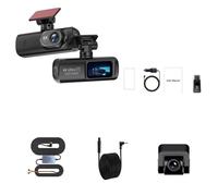 Caméra Voiture Caméra de Tableau Bord 4K WiFi GPS avec Vision Nocturne Avant et arrière, enregistreur vidéo 1080P, USB E ACE, boîte Noire Caméra de Voiture(B57P 10MRCC BL,128G)