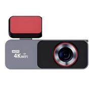 Caméra Voiture Caméra Embarquée 4K, Enregistreur Vidéo, Vision Nocturne, DVR, Prise en Charge 1080p, WiFi, Double Objectif, Stationnement Arrière 24h/24 Caméra de Voiture(B63-6M RC,None)