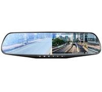 Caméra Voiture Enregistreur De Conduite Voiture 4,35 Pouces, Rétroviseur DVR, Double Objectif, Caméra Avant Et Arrière 1080P IPS Caméra de Voiture(with Rear Camera,32G)