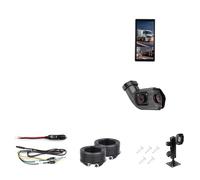 Caméra Vue Latérale AHD À 2 Canaux Alarme pour BSD Enregistrement Vidéo avec Camion Bus Moniteur Rétroviseur Arrière 10.36 Pouces Caméra De Recul Voiture(Add Right Camera)
