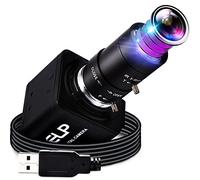 Caméra Web 4K Ultra HD USB Varifocale FHD 2,8-12 mm USB Mini caméra Web 3840 x 2160 @ 30 fps USB avec capteur IMX317, zoom UVC USB, webcam de conférence, pilote gratuit pour Mac/Window/Linux/Raspberry