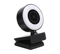 Caméra Web A40 1080p, Webcam en Streaming avec Anneau Lumineux, Webcam Full HD 1080p avec Microphone pour Vidéoconférence/Appel/Enregistrement