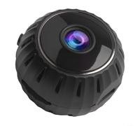 Caméra WiFi 1080p HD, caméra de sécurité intelligente avec détection de nuit et de mouvement, caméra de surveillance intérieure sans fil pour bébé/nounou/animal domestique, noir (X10)