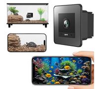 Caméra WiFi 2K HD pour aquarium et terrarium, grand angle 140°, anti-reflets et anti-éblouissement, détection de mouvement IA, idéale pour la surveillance des poissons et reptiles par la fenêtre