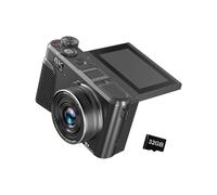 Caméra WiFi avec écran 180 degrés, lumière de remplissage LED, 88 MP, objectif grand angle 18x, zoom numérique