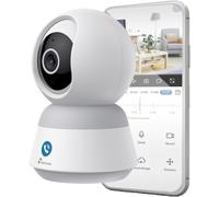 Caméra Wifi Intérieure 360° Superhd 2K Sécurisez Votre Maison 24/7 Avec Vision Nocturne, Audio Bidirectionnel, Détection Humaine & Auto¿Tracking, Microsd (Non Incluse)