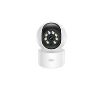 Caméra WiFi Intérieure Rotative 340° avec Eclairages LED Détection Humaine Blanc