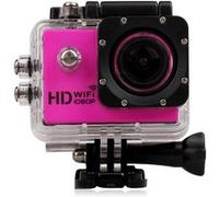 Caméra Wifi Sport Embarquée Plongée Caisson Caméscope 12Mp Full HD 1080P Rose + SD 8Go YONIS