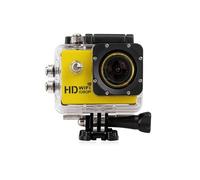 Caméra Wifi Sport Embarquée Plongée Caisson Caméscope Full HD 1080P Jaune 4 Go YONIS - Neuf