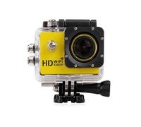 Caméra Wifi Sport Embarquée Plongée Caisson Caméscope Full HD 1080P Jaune 8 Go