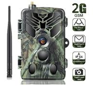 Caméras de chasse sans fil 2G SMS MMS SMTP 20MP 1080P avec détection de mouvement 120°, vision nocturne et étanchéité