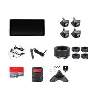 Caméras De Recul Voiture Écran Partagé 10.36 Pouces 4CH Alarme BSD Angle Mort Enregistreur Vidéo DVR Intégré Caméra 170 ° AHD1080P Camping-car/camion/Bus(None,1 BSD add 4pcs 899)