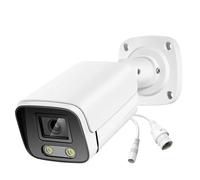 Caméras de Surveillance, Caméra IP extérieure PoE 6 MP for la Surveillance H.265, Audio bidirectionnel, Vision Nocturne Couleur, Compatible avec Le système Smartlife Home.