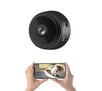 Caméras de Surveillance et de sécurité A9, Mini Caméra HD 1080p avec Couvercle Arrière Magnétique, Caméra Intérieure Compacte pour Cour de Bureau à Domicile (Noir)