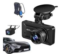 Caméras De Voiture - 4K Vision Enregistreur sans Fil - Caméra Vidéo avec Écran De 10 Cm Et Arrière,pour Véhicule Stationnement Enregistrement Sécurité