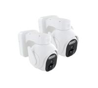 Caméras extérieures - Lot de 2 - Rotatives - Batterie - 3 MP G