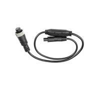 Caméras Recul Adaptateur Câble Aviation 4 Broches Mâle/Femelle vers pour RCA AV/Femelle DC Convertisseur Multiple pour Caméra Arrière Moniteur(4PinM-4Pin)