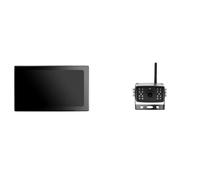 Caméras Recul Caméra Recul avec Écran Tactile AHD 10 Pouces 4 Canaux Enregistrement DVR WiFi Angle Mort(Add 4 Camera CW78,128G)