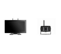 Caméras Recul Moniteur Denregistrement DVR sans Fil AHD 10 Pouces avec Écran Tactile Caméra Recul Infrarouge 1080° Camion Remorque(Add 1 Camera,128G)