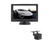 Caméras Recul Moniteur Voiture 5 Pouces TFT LCD 5" HD Numérique 16:9 800 * 480 Écran Entrée Vidéo Bidirectionnelle Vue Caméra DVD VCD(204-IR Camera)