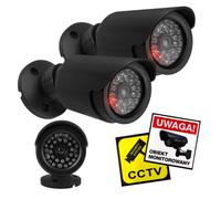 Caméras tubulaires factices - MACLEAN - IR1800 BT - Diodes IR LED - Lot de 2 - IP44