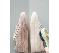Camerazar Brosse de nettoyage pour vêtements et chaussures avec distributeur, douce, noire, en plastique