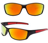 Camerazar Lunettes de Conduite Sportives Polarisées Universelles avec Miroirs Rouges