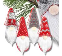Camerazar Noël elfe Nicholas 15 cm figurine suspendue set de 4