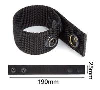 Camerazar Set de 4 boucles en nylon à double fermeture pour ceinture tactique