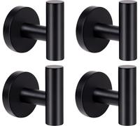 Camerazar Set de crochets de salle de bain 4pcs noir LOFT hallway