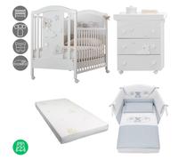 Cameretta Completa Azzurra Design Mars Bianco