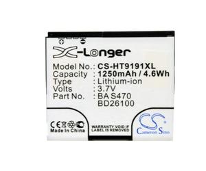 Cameron Sino Batterie de rechange pour HTC 7 Surround, A9191, Ace, Desire HD, Inspire 4G, T9188, T9199, Tianxi HuaShan PN:HTC 35H00141-00M, 35H00141-02M, 35H00141-03M, BA S470, BD22M 6100 g. 1250 mAh