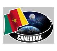 Cameroun (10x14cm) - Sticker/Autocollant