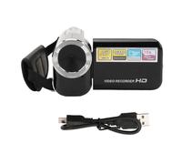Caméscope 16 MP 1080p, zoom numérique 16x, écran rotatif 2 pouces, stabilisation d'image, port USB,
