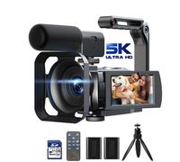 Caméscope 5K Campark 56 MP HD Caméra Vidéo Vlog Double Objectif Camescope Numérique WiFi avec microphone