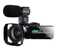 Caméscope AF2 4K Ultra HD Avec capuche microphone Noir Noir G