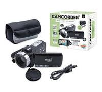 Buki Caméscope PV09 – Écran HD 7,5 cm, Zoom X16, Compact et léger 300 g – Multicolore