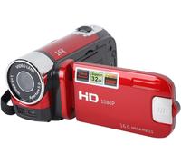 Caméscope Dv 16 Mégapixels, Appareil Photo À Zoom Numérique 16X, Caméscope Hd 1080P, Écran Rotatif Tft 2,7 Pouces Avec Interface Usb, Caméscope Pour Enfants (Rouge)