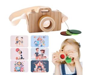 Caméscope en bois d'exploration de la nature pour , outil d'apprentissage de jeu de rôle, cordon compact adapté aux voyages, jeu imaginatif | Jeunes Hommes Femmes Cadeau De Vacances Fête De Noë