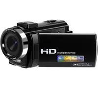 Caméra vidéo 1080P 24MP avec zoom 16x et écran LCD rotatif de 270 degrés